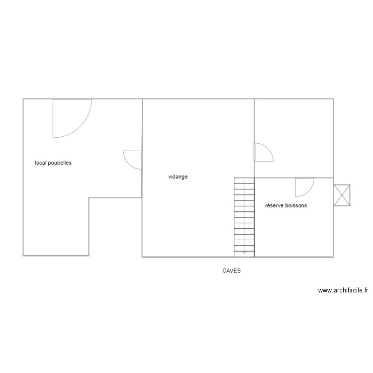 Plan restaurant GOETZINGEN CAVES. Plan de 0 pièce et 0 m2