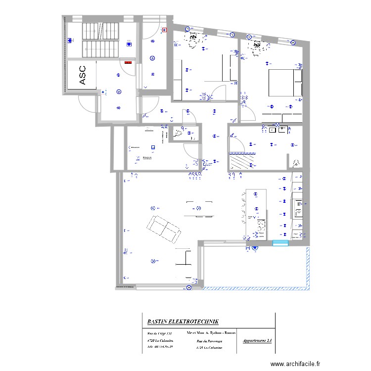 A Tychon appartement 2A. Plan de 0 pièce et 0 m2