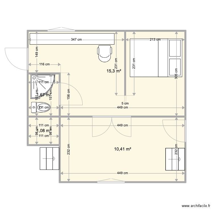 sous sol. Plan de 0 pièce et 0 m2