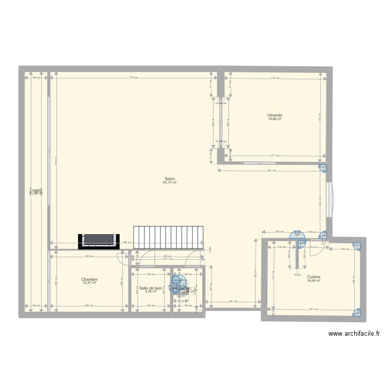 rdc - Plan dessiné par aipb