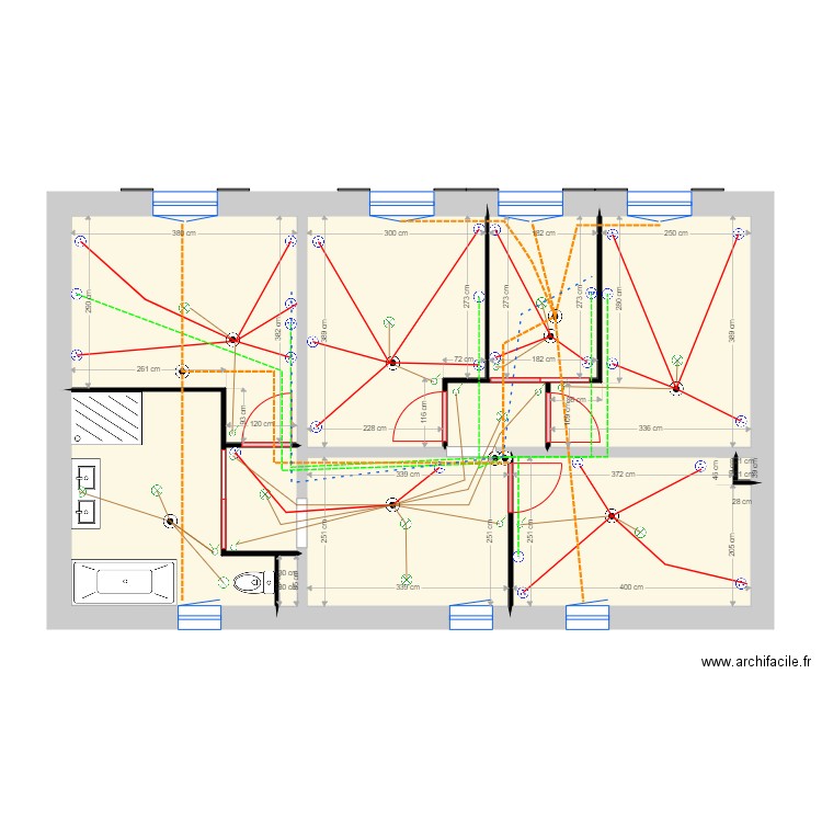 plan elec etage. Plan de 0 pièce et 0 m2