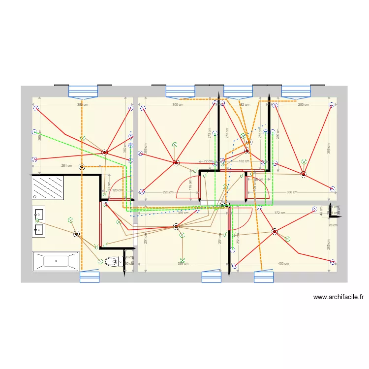 plan elec etage. Plan de 