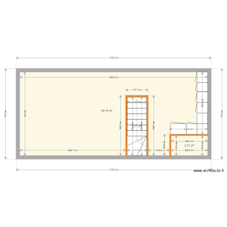 petite maison provisoire. Plan de 0 pièce et 0 m2