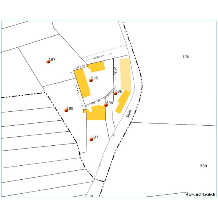 plan de masse rivarennes. Plan de 0 pièce et 0 m2