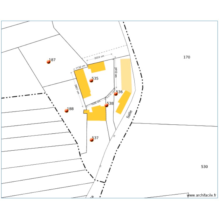 plan de masse rivarennes. Plan de 0 pièce et 0 m2