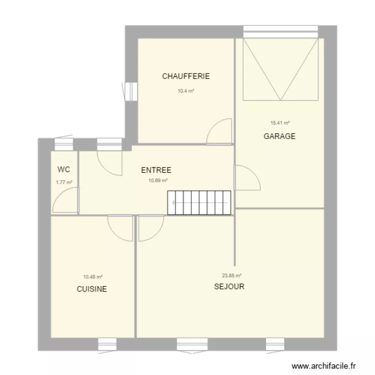 PLAN BERNARD POUR JAMES. Plan de 