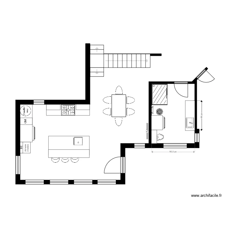 JF chaumiere2. Plan de 