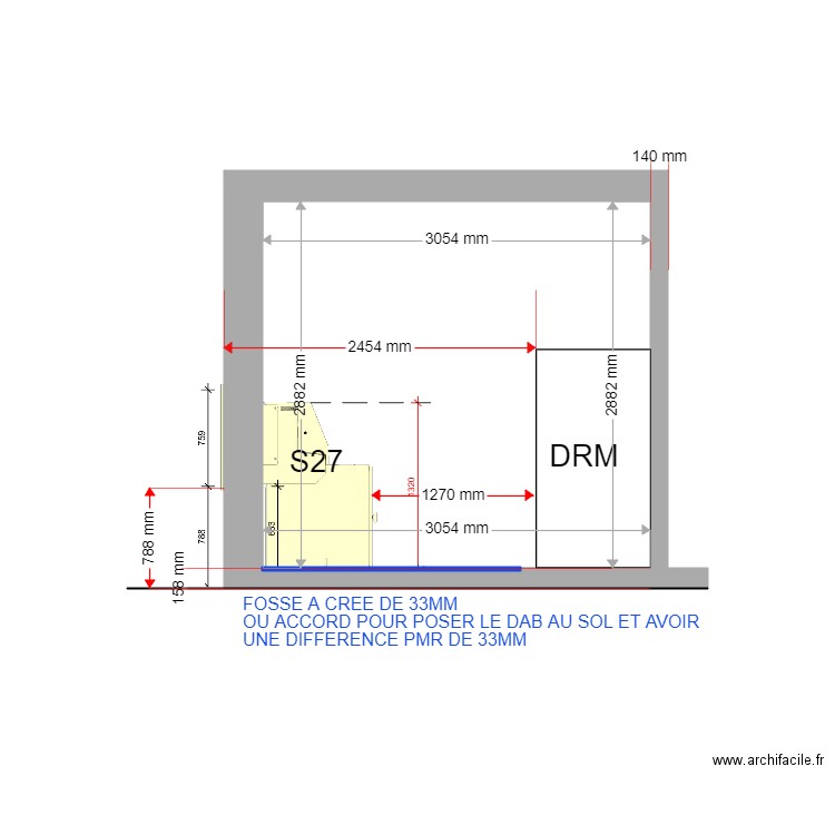 COUPE PROJET LUPINO S27. Plan de 0 pièce et 0 m2