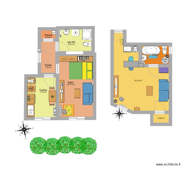 Appt. Plan de 0 pièce et 0 m2