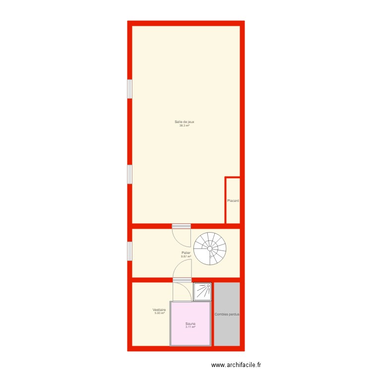 BI 3240 garages étage non côté. Plan de 0 pièce et 0 m2