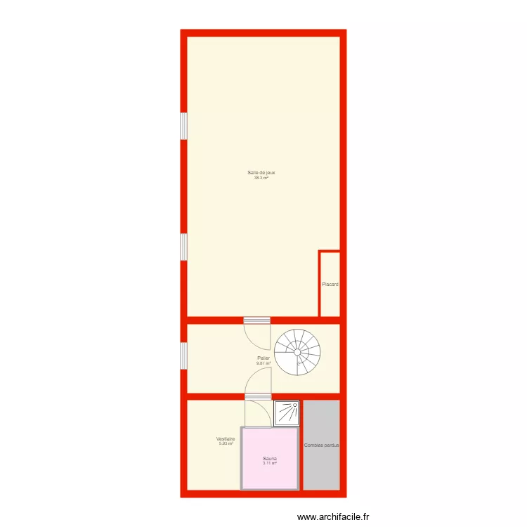 BI 3240 garages &eacute;tage non c&ocirc;t&eacute;. Plan de 