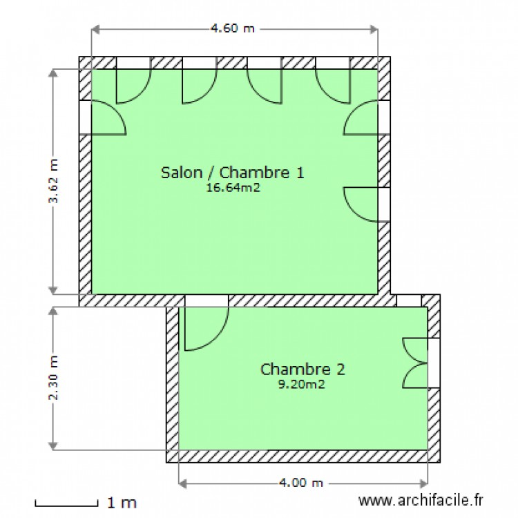 Chalet - haut. Plan de 0 pièce et 0 m2