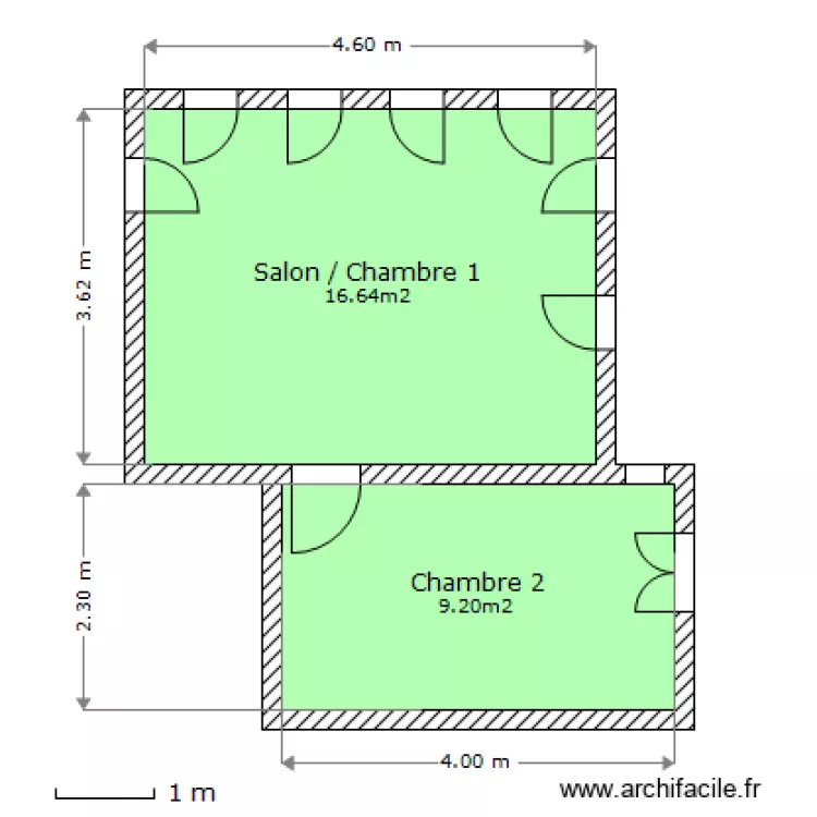 Chalet - haut. Plan de Chalet - haut. Plan de