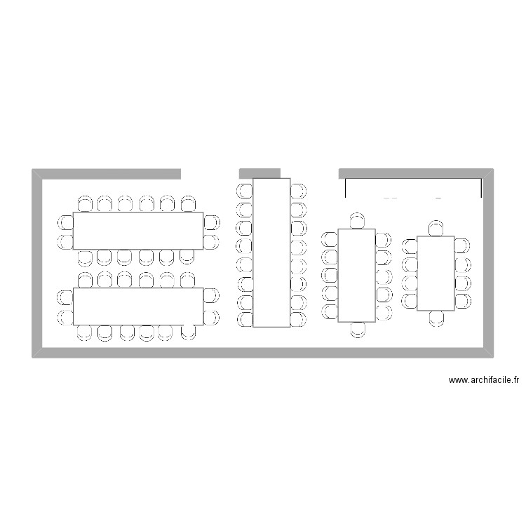 plan de salle a manger mariage 3. Plan de 0 pièce et 0 m2