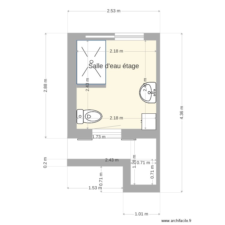 Salle O1. Plan de 0 pièce et 0 m2