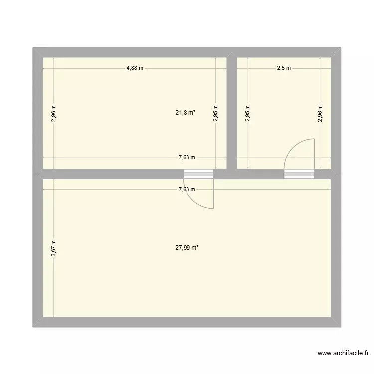 coco002. Plan de 2 Pièces et 50 m² coco002. Plan de 2 Pièces et 50 m²