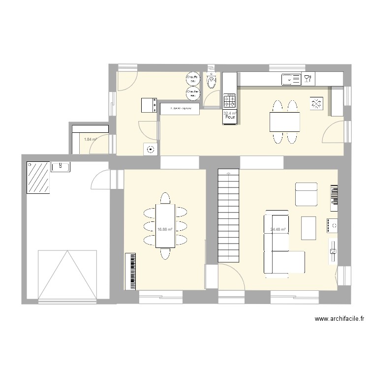 sausseyRDCprojetAurelienV6bis. Plan de 0 pièce et 0 m2