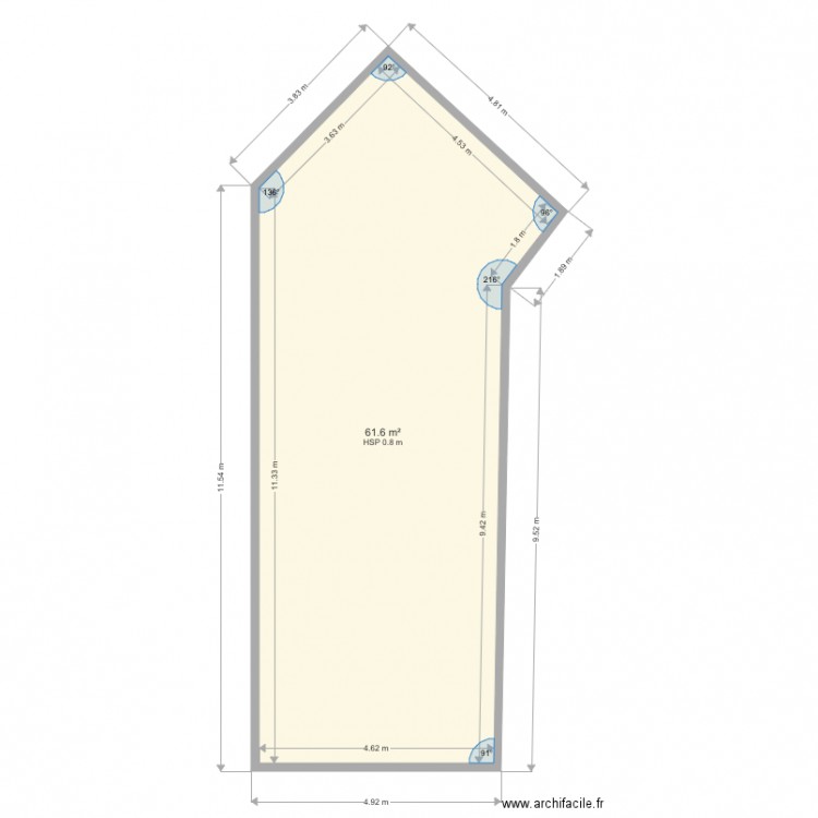 plan terrasse fun beach. Plan de 0 pièce et 0 m2