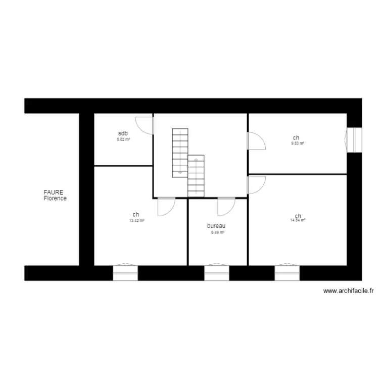 plan POYET L&eacute;rigneux. Plan de 