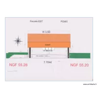 Facade OUEST chalet 124