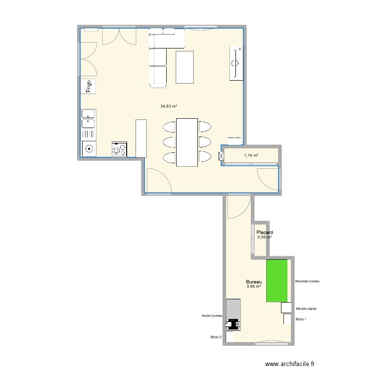 appt 2. Plan de 0 pièce et 0 m2