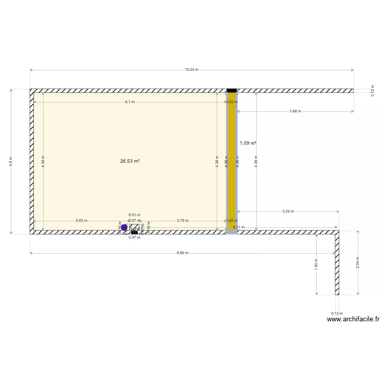 plan terrasse chateau royal zone irou&eacute;. Plan de 