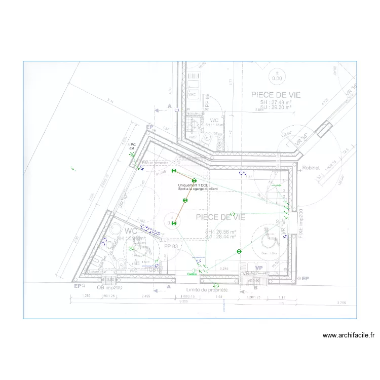 Boissavy 2RDC. Plan de 