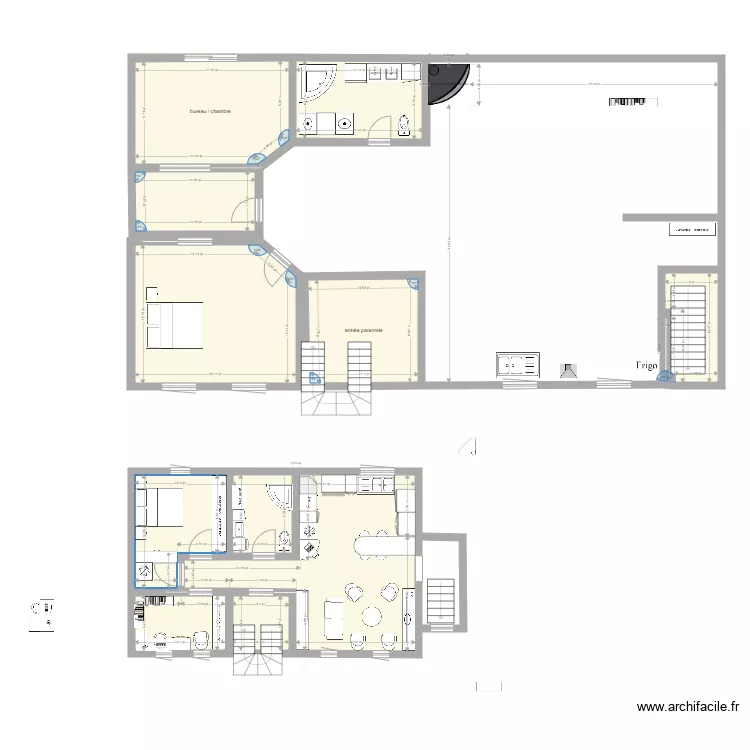 chez Benoit. Plan de 