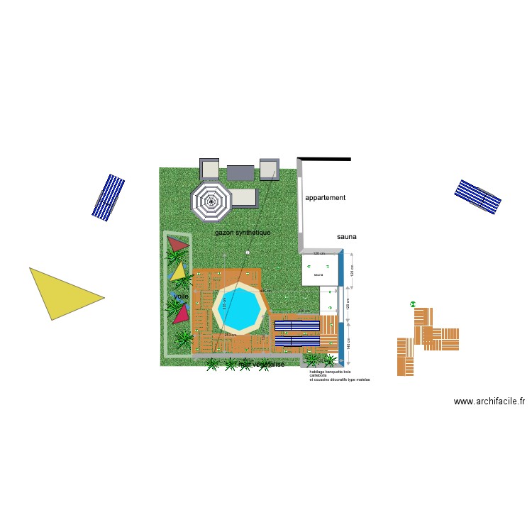 espace sauna porhel . Plan de 0 pièce et 0 m2