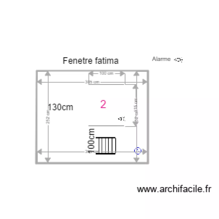 FENTRE FATIMA. Plan de 