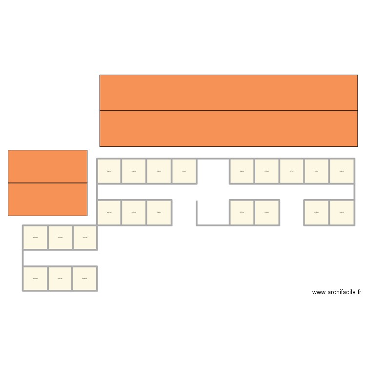 Plan ecurie de blendecque. Plan de 22 pièces et 191 m2