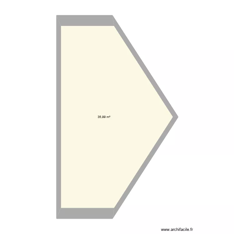 pignon grange. Plan de 1 Pièce et 36 m² pignon grange. Plan de 1 Pièce et 36 m²