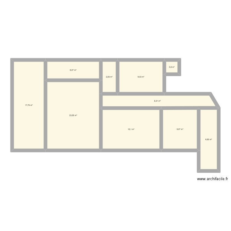 CAO.maison.NOM. Plan de 10 pièces et 99 m2