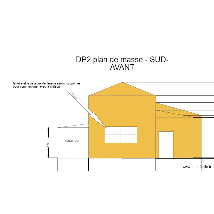 DP2 plan de masse -AVANT. Plan de 0 pièce et 0 m2