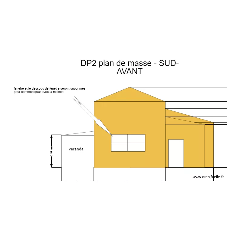 DP2 plan de masse -AVANT. Plan de 