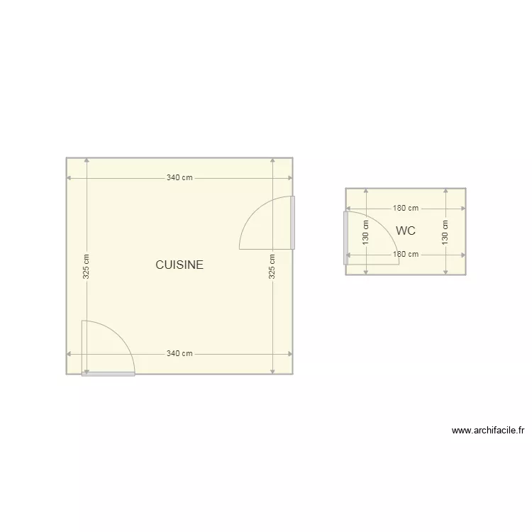 Appart Romy. Plan de 