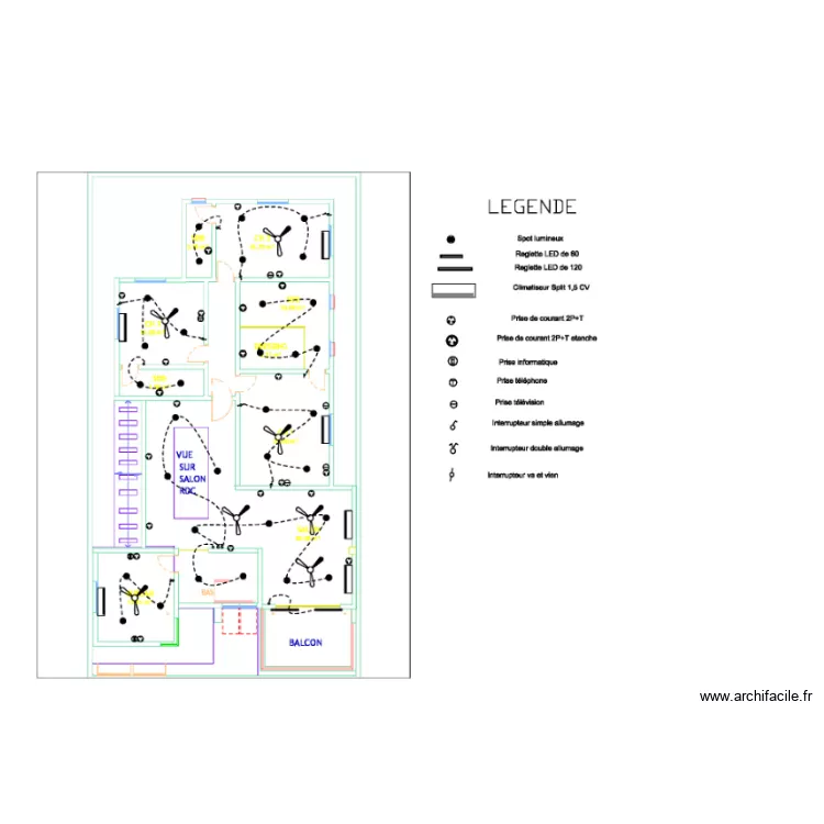 electric. Plan de 