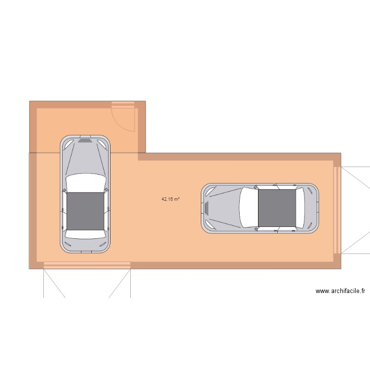 Garage. Plan de 0 pièce et 0 m2