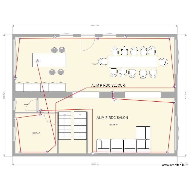 plan  rdc P. Plan de 0 pièce et 0 m2