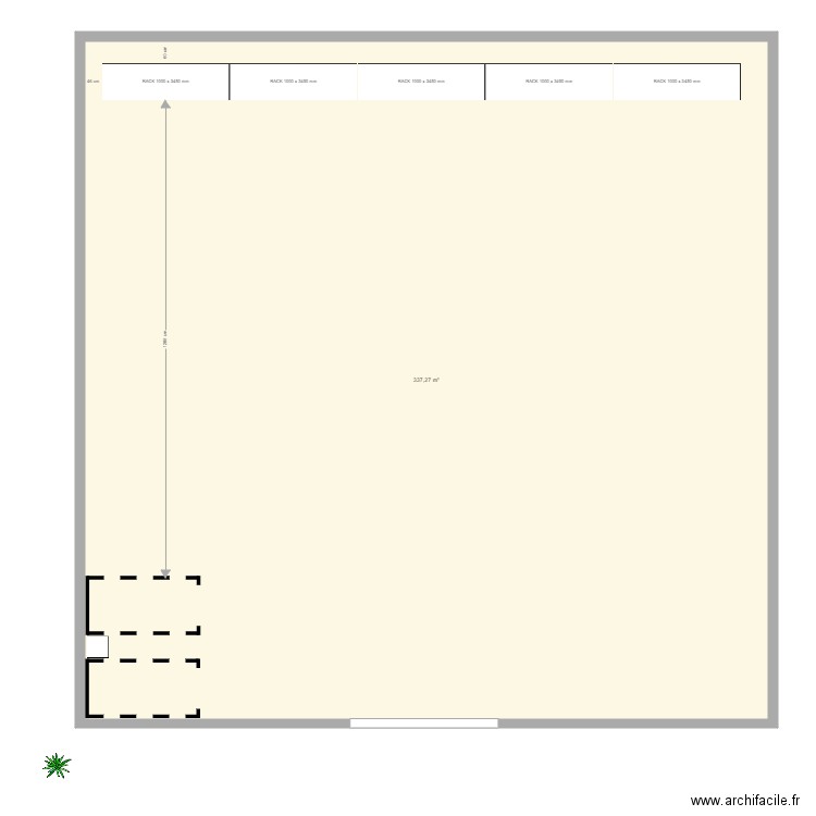 Extension. Plan de 0 pièce et 0 m2