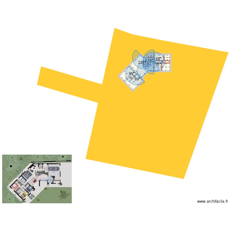 vvv. Plan de 10 pièces et 152 m2