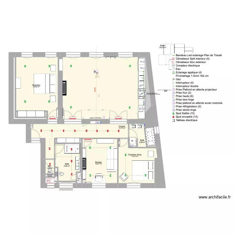 Ferri-Temple-ELEC-PROJECTEUR. Plan de 