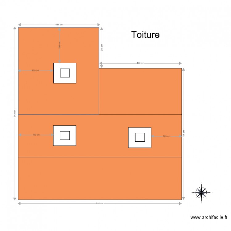 Plan Toiture Projet2. Plan de 0 pièce et 0 m2