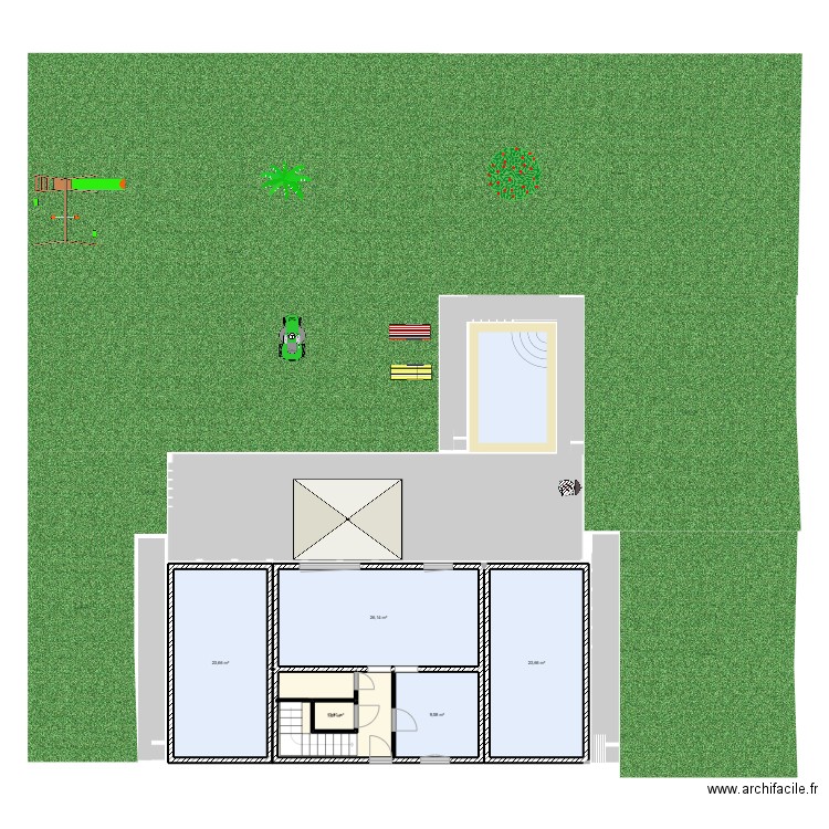 Maison RDC. Plan de 0 pièce et 0 m2