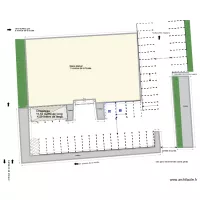 plan de masse Nanteuil les Meaux chapiteau provisoire
