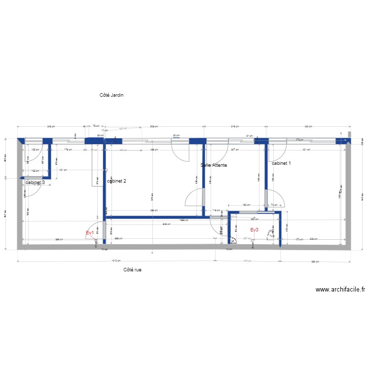 sous sol  cloisons et portes  V5. Plan de 0 pièce et 0 m2