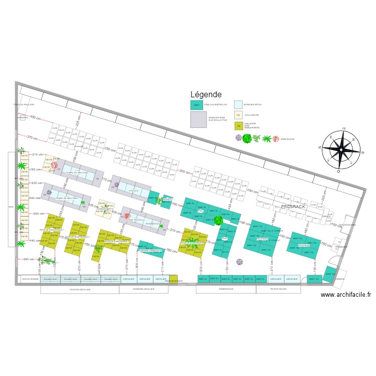 brico. Plan de 2 pièces et 755 m2