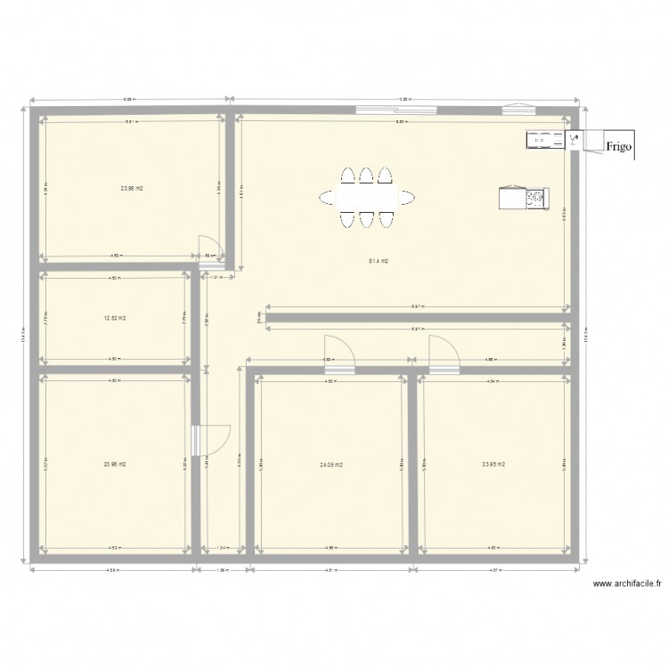 maison partagee. Plan de 0 pièce et 0 m2