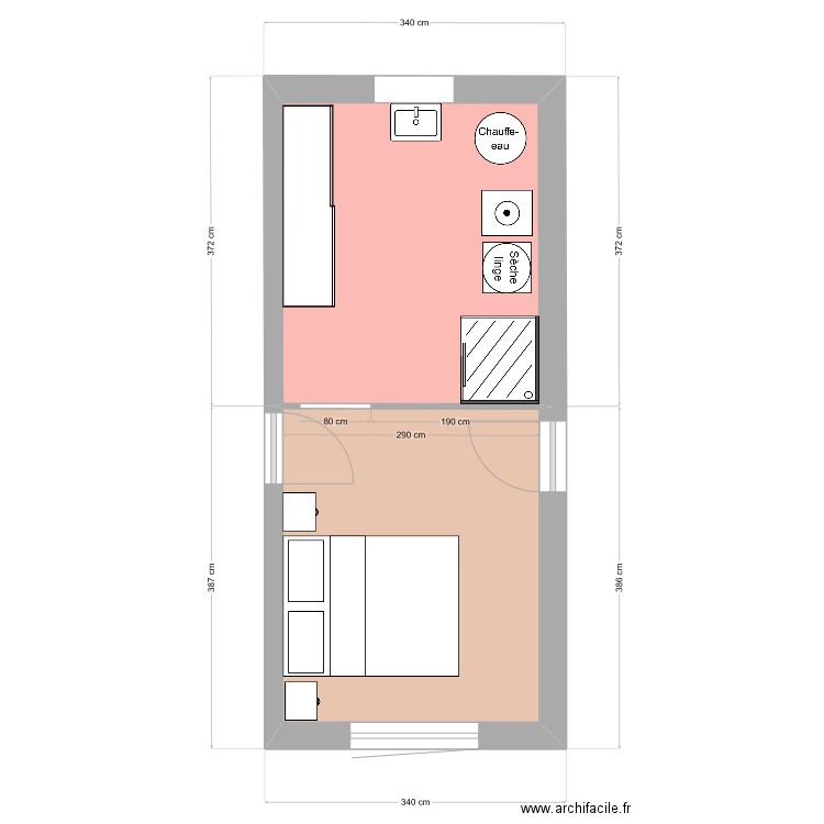Suite parentale. Plan de 0 pièce et 0 m2