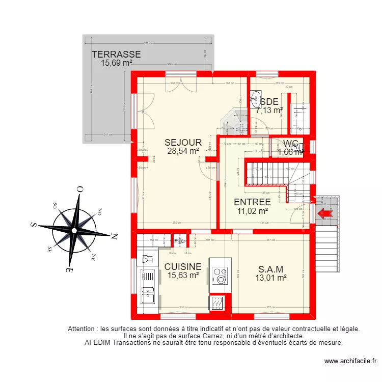 BI12905 - maison. Plan de BI12905 - maison. Plan de